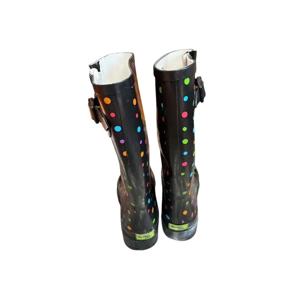 Western Chief Women's Ditsy Dots Multi-Color Polka Dot Rain Boots